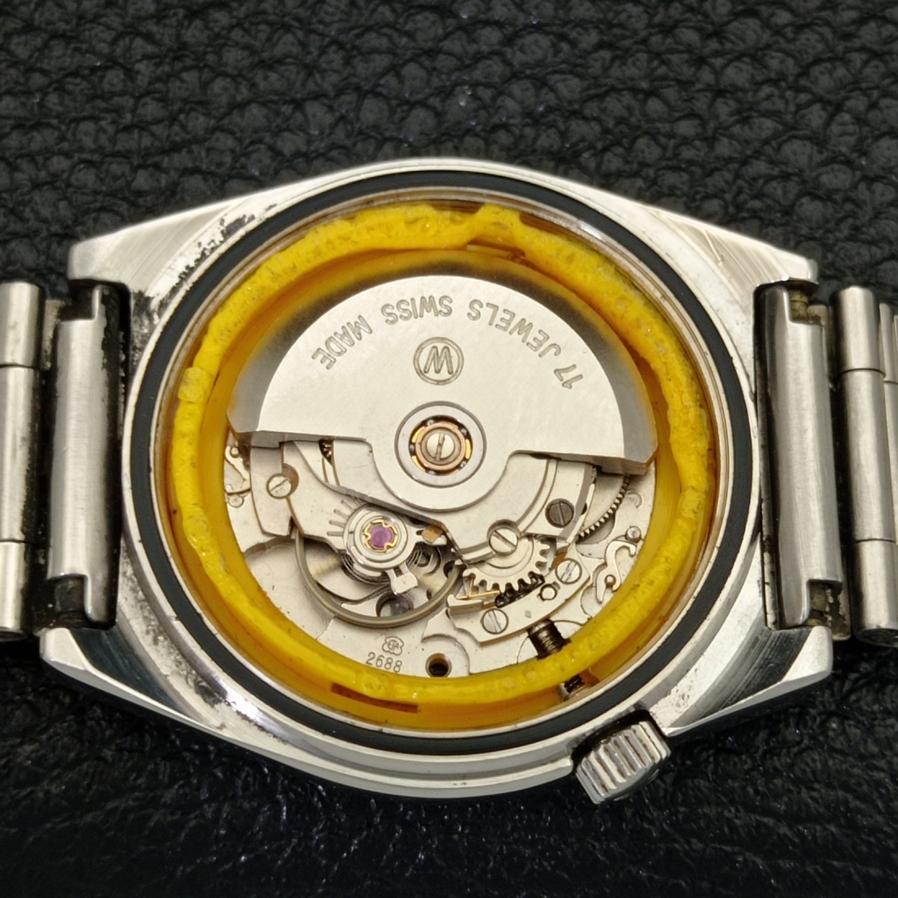 USED WEST END WATCH CO AUTOMATIC 2688 SWISS BOY WHITE DIAL WATCH A427749-2 R1054-a427749