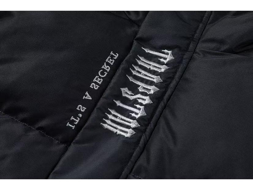 Jachetă cu glugă Trapstar cu broderie gradient - Trendy, groasă, croială largă pentru cupluri