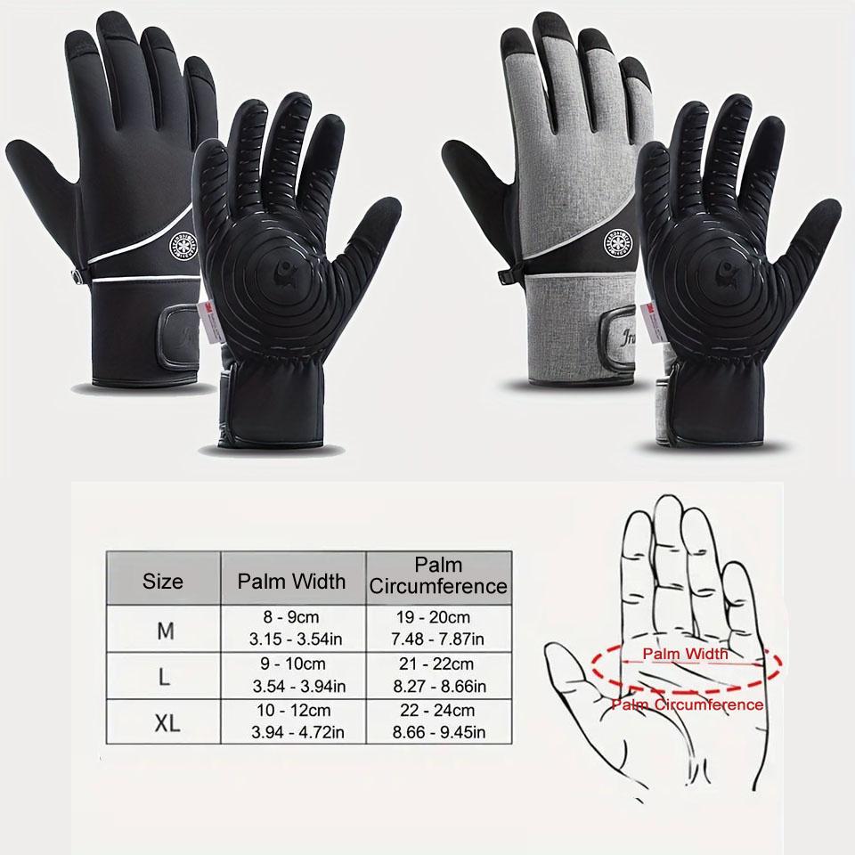 Winter Touch Screen Protector Warm Gloves for Unisex Outdoor Skiing Hiking Thick Velvet Full Finger Gloves Cycling Running Warm