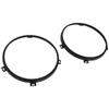 2Pcs 7" Headlight Mounting Bracket Ring Black Round for Jeep Wrangler JK 2007-18