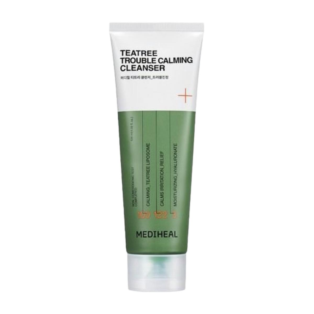 MEDIHEAL Teatree Trouble Calming Cleansing Foam 120ml Low Irritation Weak Alkaline Facial Cleanser