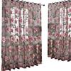 2Pcs Window Curtain Transparent Peony Flower Windows Panel Balcony Living Room Bathroom Bedroom Curtains Home Decoration