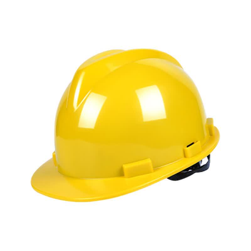 Yellow V-Shape Breathable ABS Safety Helmet