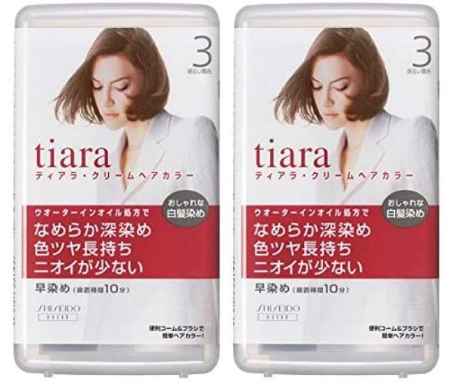 

Tiara Крем-краска для волос 3 Светло-каштановый набор из 2 [Квази-лекарственное средство]