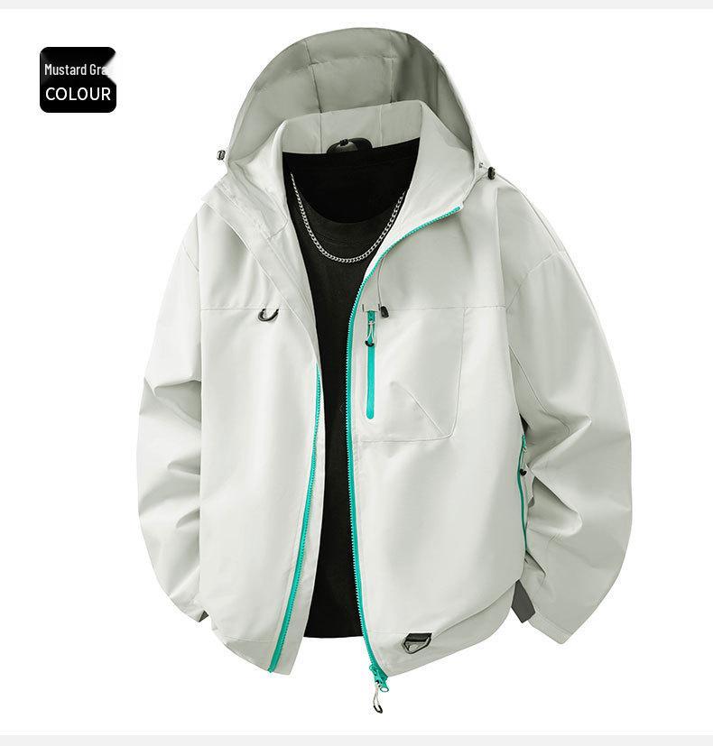 2025 Men's & Women's 3-in-1 Windproof Waterproof Jacket for Spring/Fall: Stylish Outdoor Couple's Outerwear