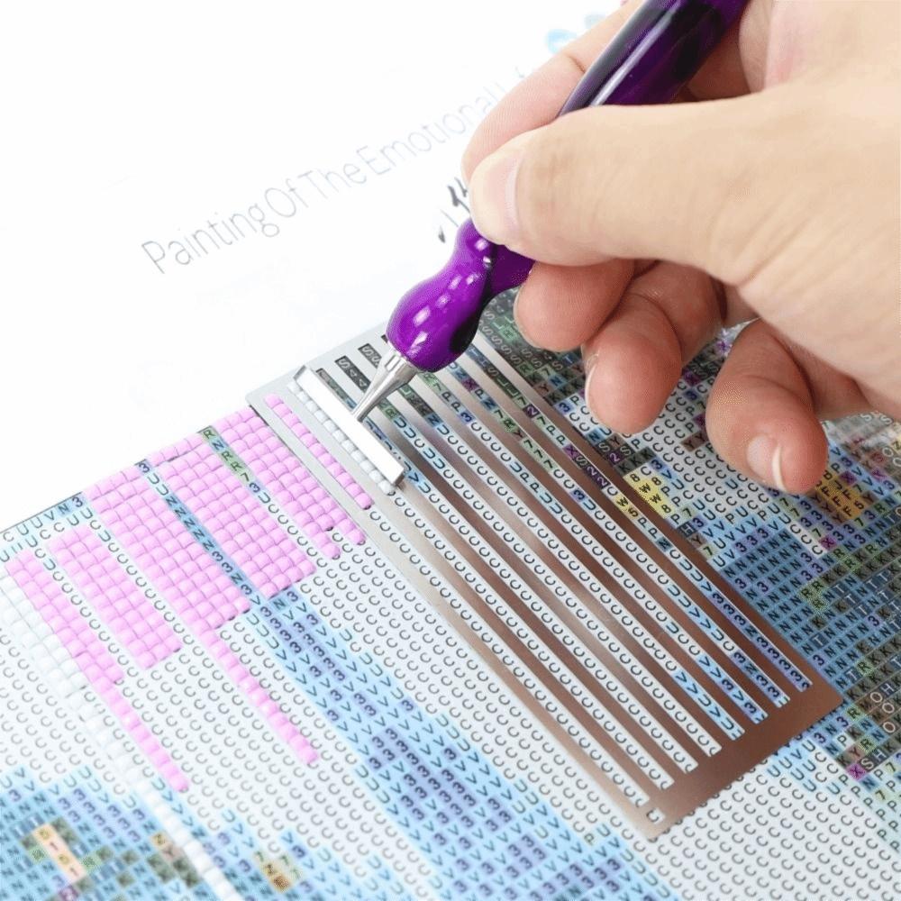 Non-Slip Ruler for Diamond Art Ruler DIY Straight Drill Ruler  for Diamonds Painting Tools