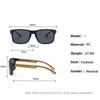 UV Protective Sunglasses for Men Outdoor Square Eyewear Sun Protection Travel Driving Street Pography Shades Eyeglasses