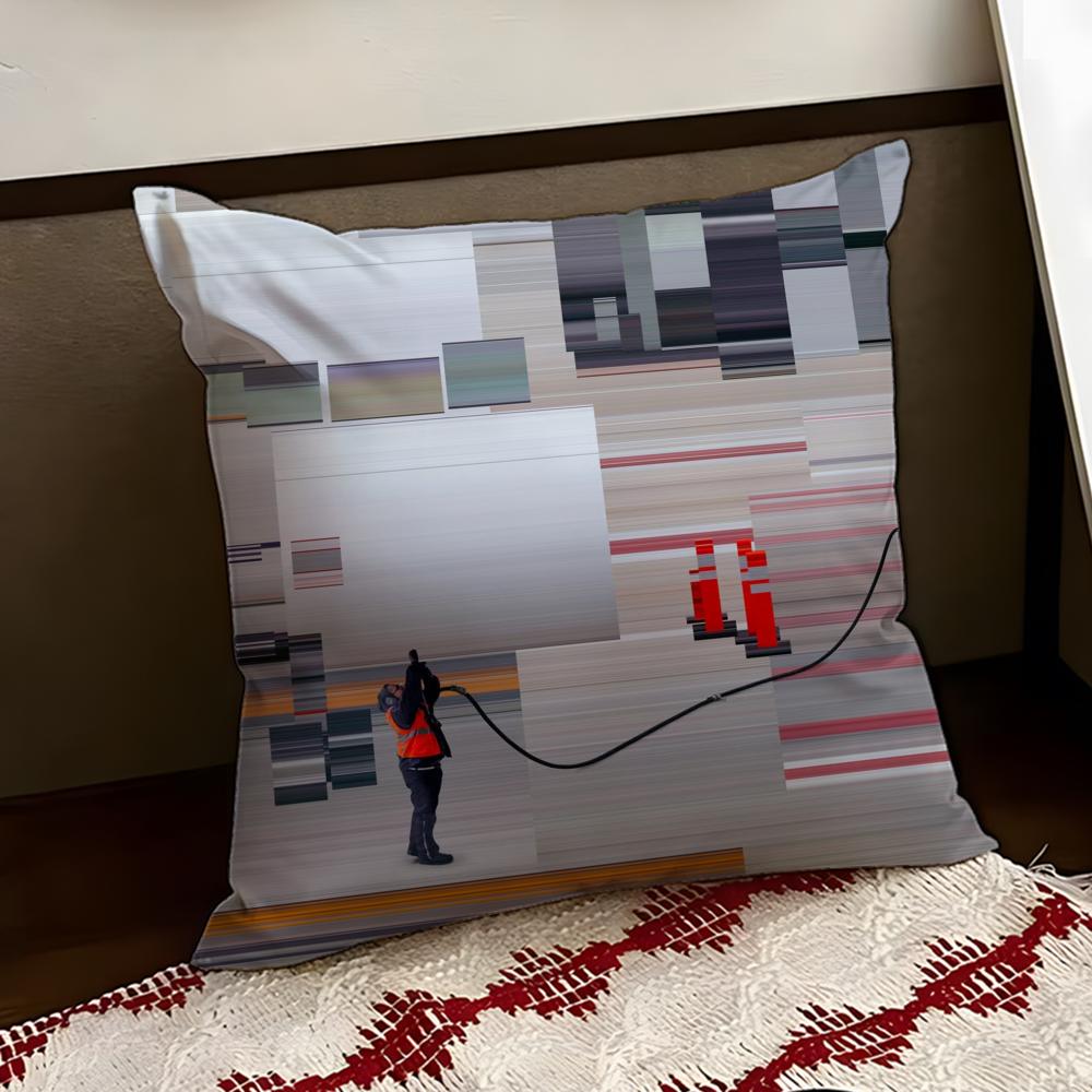 World Premium Printing Cushion Cover Reversible Soft Durable Pillow Cover Home Car MultiScene Use for Daily Comfort