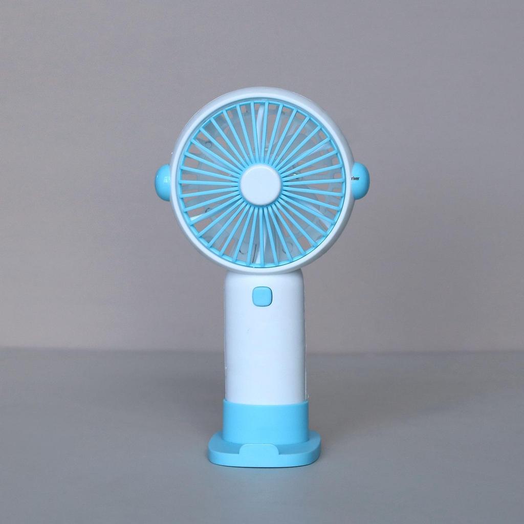 Handheld Mini Fan with Phone Holder & USB Charging