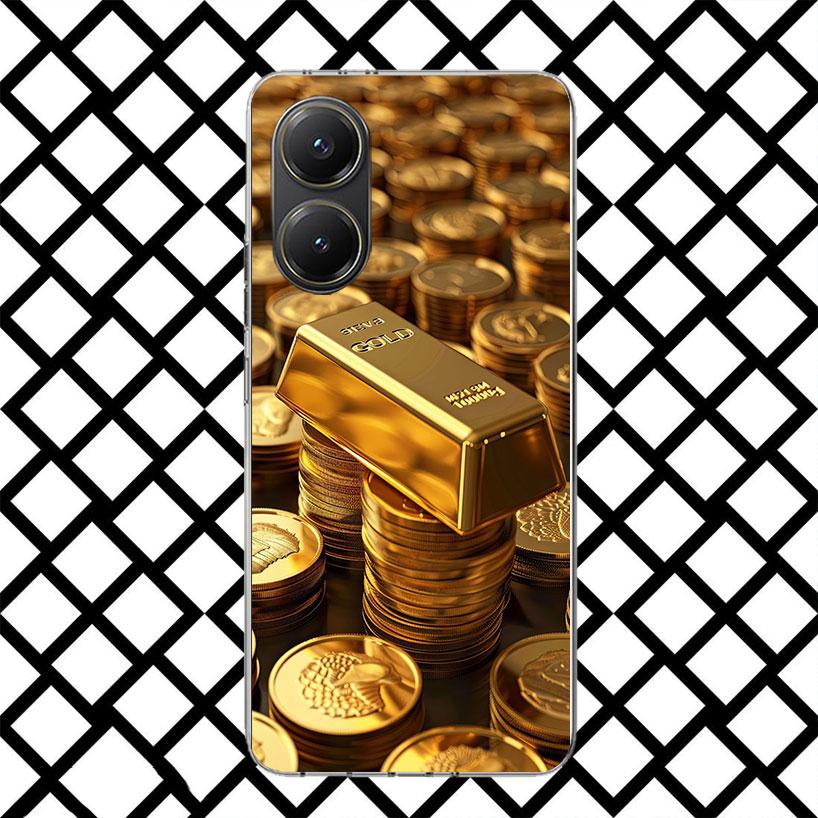 Fine Gold Pattern Printing Phone Case for Xiaomi Poco F7 Ultra X7 X6 X5 Pro X4 Gt M8 M7 Redmi 15 15C 13 13C 12 12C Soft Cover Fu