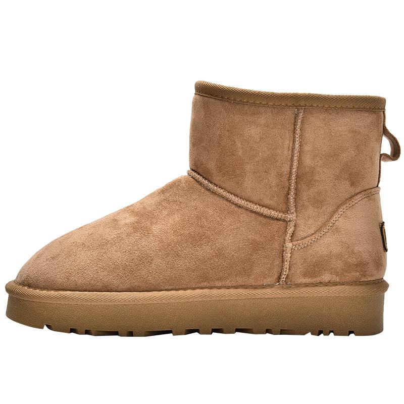 New Hot Winter New Snow Boots Women's Medium Boots Short Boots Versatile Velvet Cotton Boots 3701