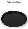 New Enameled Cast Iron Grill Pan - Large Round Outdoor Barbecue and Baking Plate