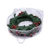Holiday Wreath Storage Bag Water Proof PVC Transparent Bag for Home Decoration