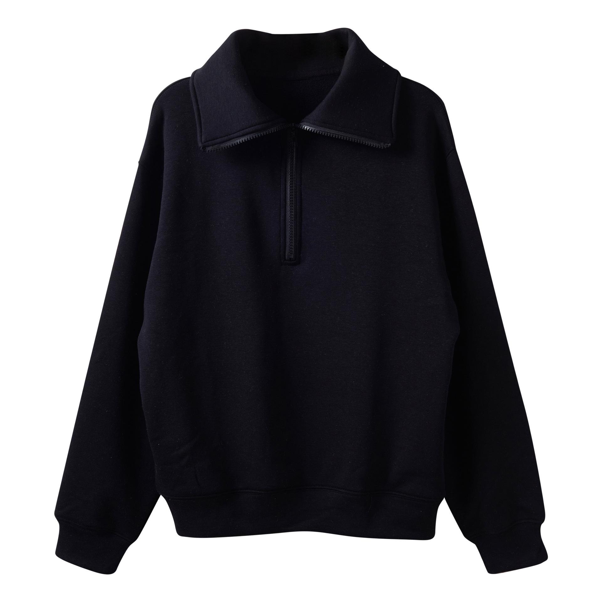 

Женский свитер Guolian Silk Brushed с подкладкой из шелка Mulberry и воротником на молнии. Повседневный и теплый вариант для осени/зимы.