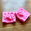3D Swan Shaped Chocolate Mold Silicone Fondant Mould Cake Baking Tool Pink