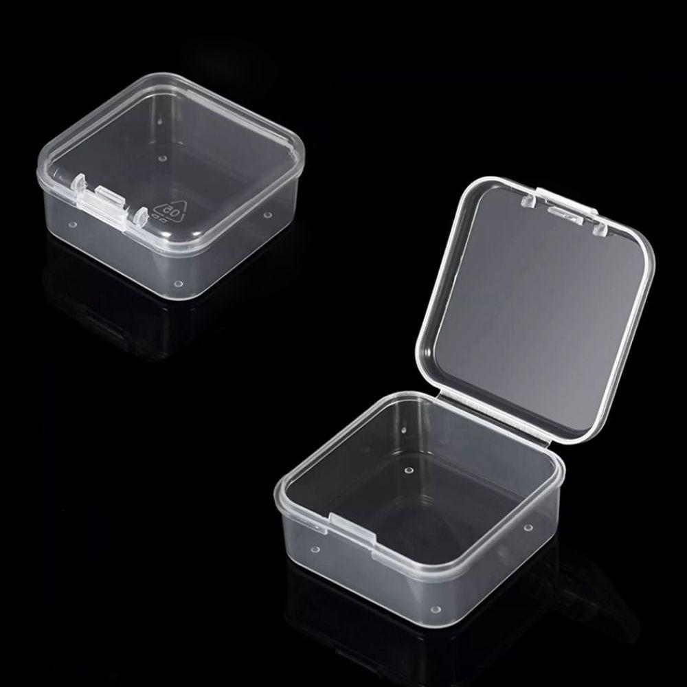 Korean Displays Box Transparent Finishing Container Rings Case Organizer Jewelry Storage Packaging