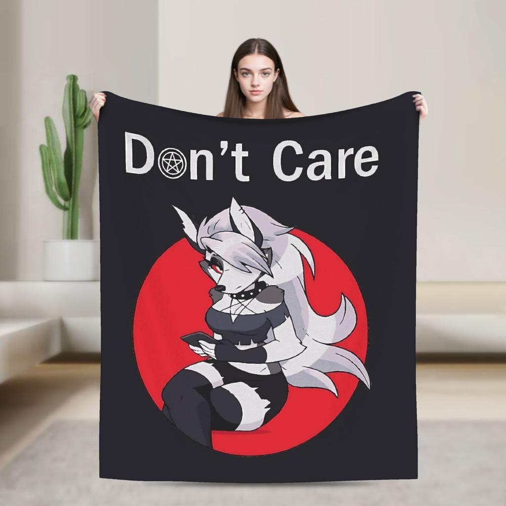 Soft Warm Blanket Decorative Helluva Boss Loona Throw Blanket  Flannel Bedspread For Outdoor Aesthetic Sofa Bed Cover