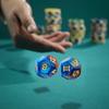 3pack Colorful Resins Divination Dices with Glitters Finish for Mystical Roleplay and Guidance