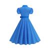 Women's Fashion Polka Dot Short Sleeve Dress