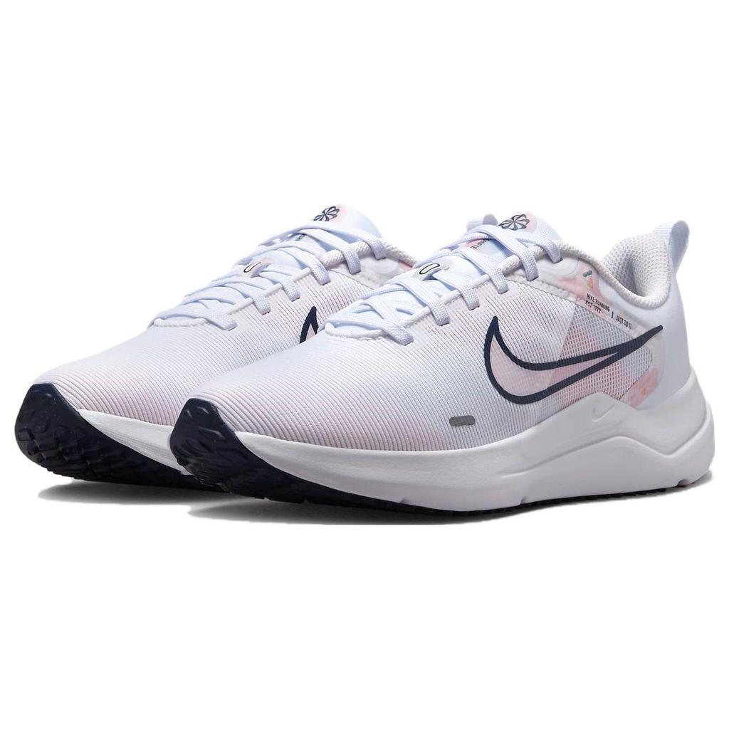 Nike Downshifter 12 Premium Women's White Pink Floral Running Shoes DX7885-100
