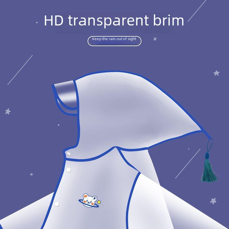 Impermeable de dibujos animados para niños: Engrosado, impermeable para niños y niñas de jardín de infantes y escuela primaria