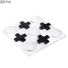 Transparent Acrylic Tic-Tac-Toe Game Chessboard Geometric Artwork Ornaments Desk Decoration Chess Pieces Casual Chess Games