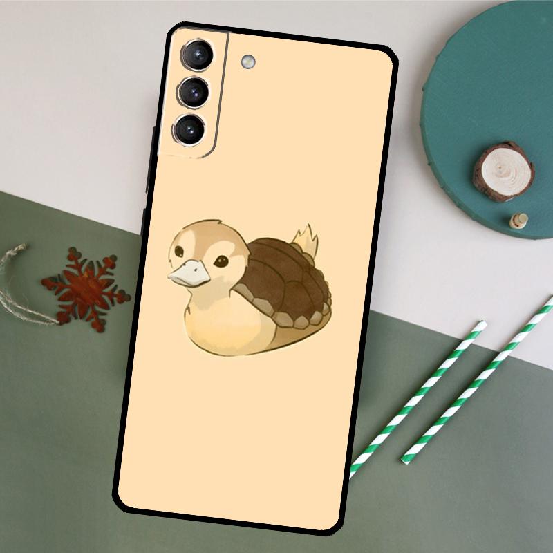 Süße Cartoon-Enten-Handyhülle Für Samsung Galaxy S26 S23 Ultra S20 S21 S22 S24 S25 Plus S10 S25 FE Rückseite