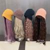 Taco gestrickte Perückenmütze trendige Mütze Damen modisch unsichtbar abnehmbar vielseitig Wollmütze Kälteschutzmütze cool
