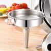Trichter Groß Mittel Klein Küchen-Trichter mit ergonomischem Griff 304 Edelstahl Spülmaschinenfest Herzförmiger Entlüftungskanal Koch-Trichter