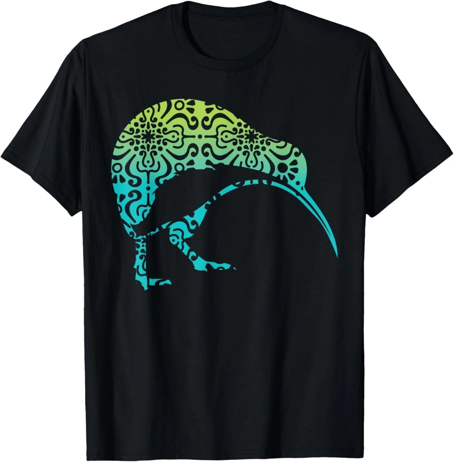 Маори Киви Племенной Аборигенный Птица Новой Зеландии Искусство Винтажный Подарок Унисекс Футболка S