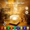 Square Led Rotating Water Ripple Light Sleeping Atmosphere Aesthetic Powered Multicolor With On Decor Nightlight Usb Desk Small