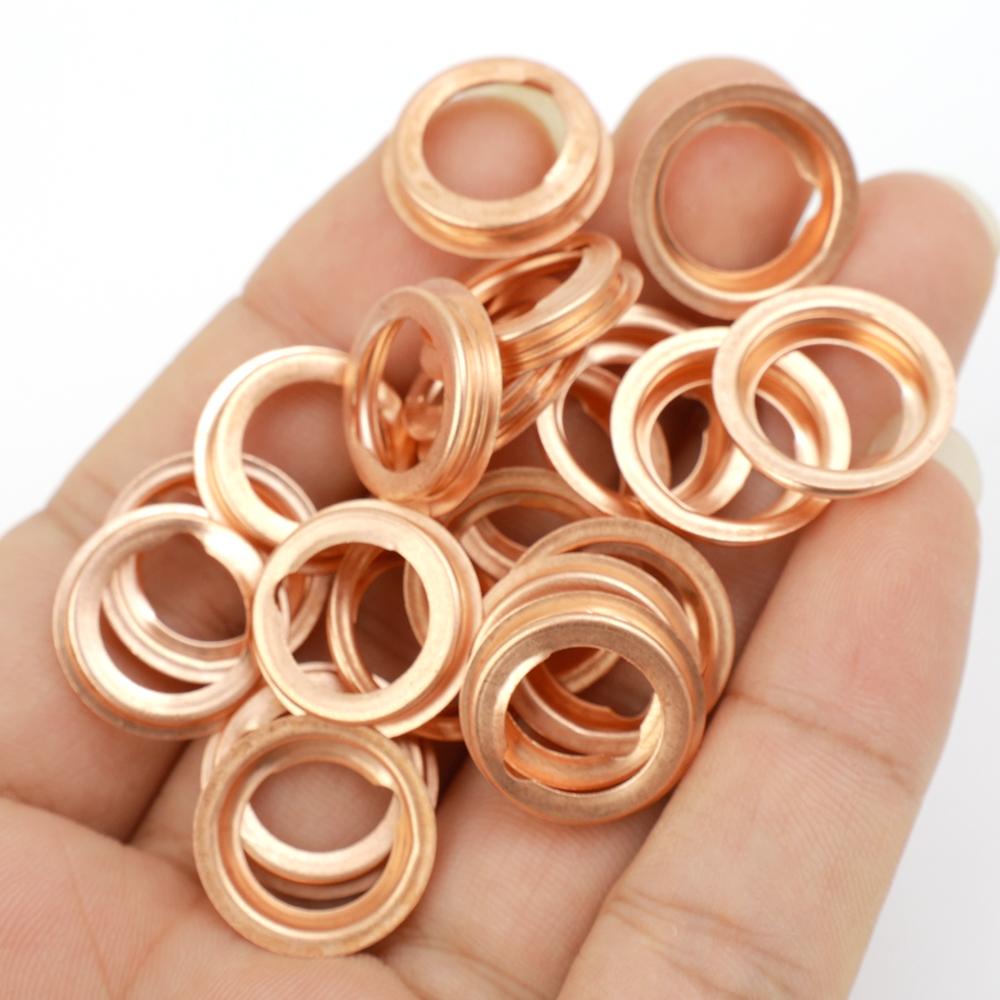 30-10Pcs Oil Drain Plug Crush Washer Gaskets 11026JA00A for Nissan 2010-2011 Metal Crush Gaskets for Nissan 370Z / Cube 2010
