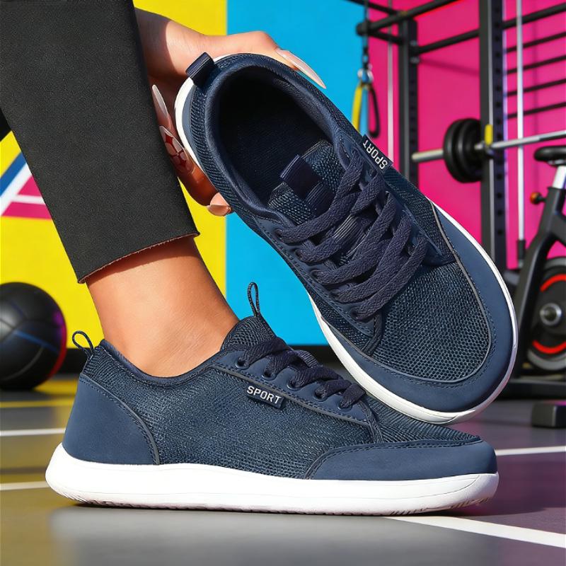 Women's Wide Barefoot Shoes New Fashion Outdoor Running Sneakers Minimalist Large Trendy Mesh Casual Walking Shoes