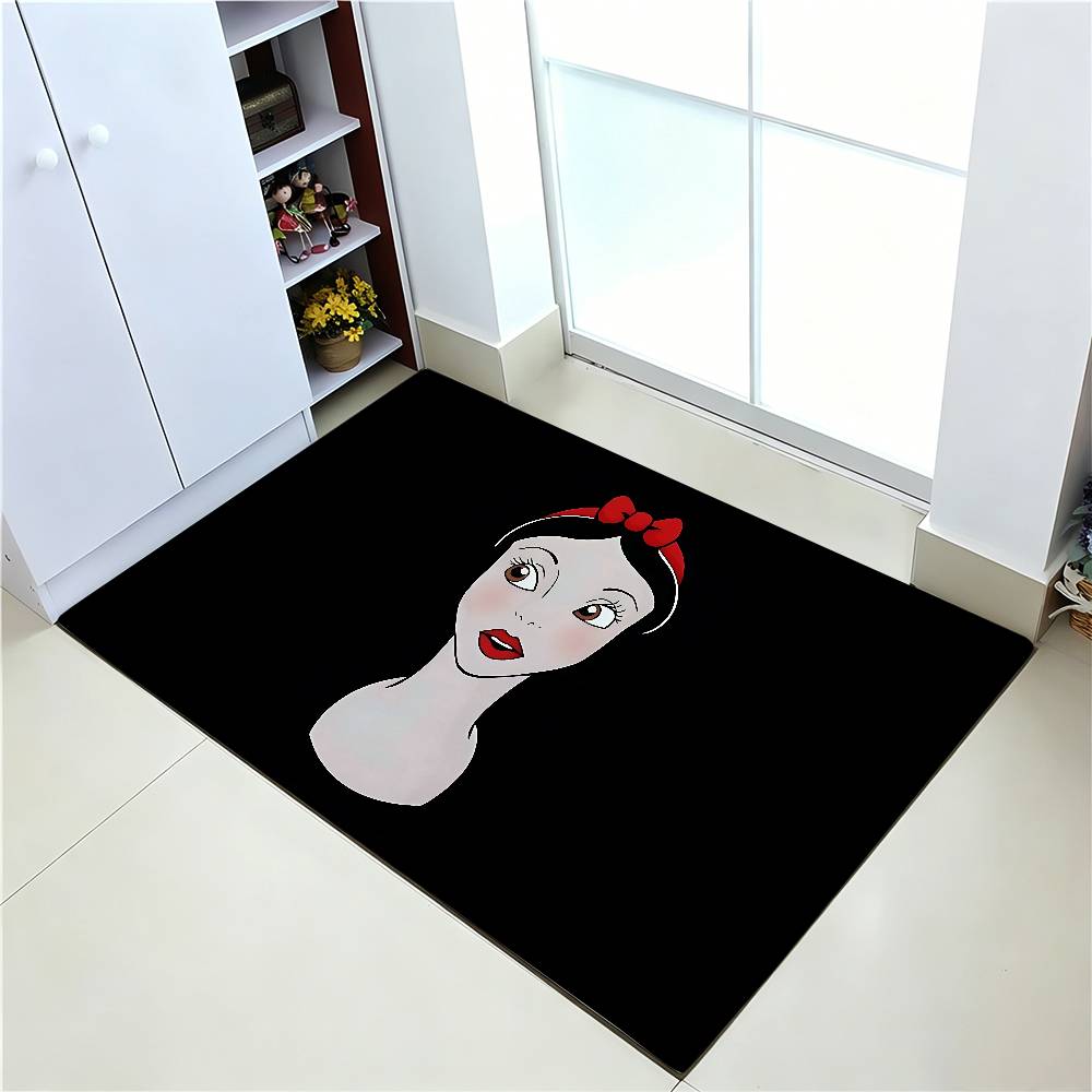Cute S-snow W-White Carpet Bathroom Anti-slip Mat Door Mat Home Decoration Mat Entrance Door Mat Scratch-resistant Door Mat