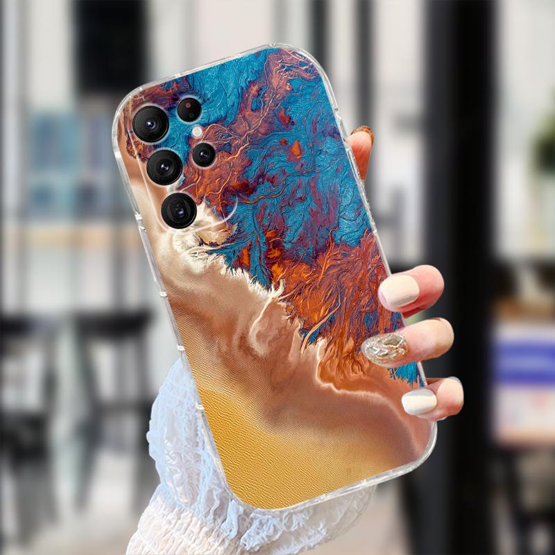 Clear Case For Samsung S25 S24 S23 S22 Ultra 5G Transparent Soft TPU Silicone Phone Cover For Galaxy S22 5G Protective Fundas