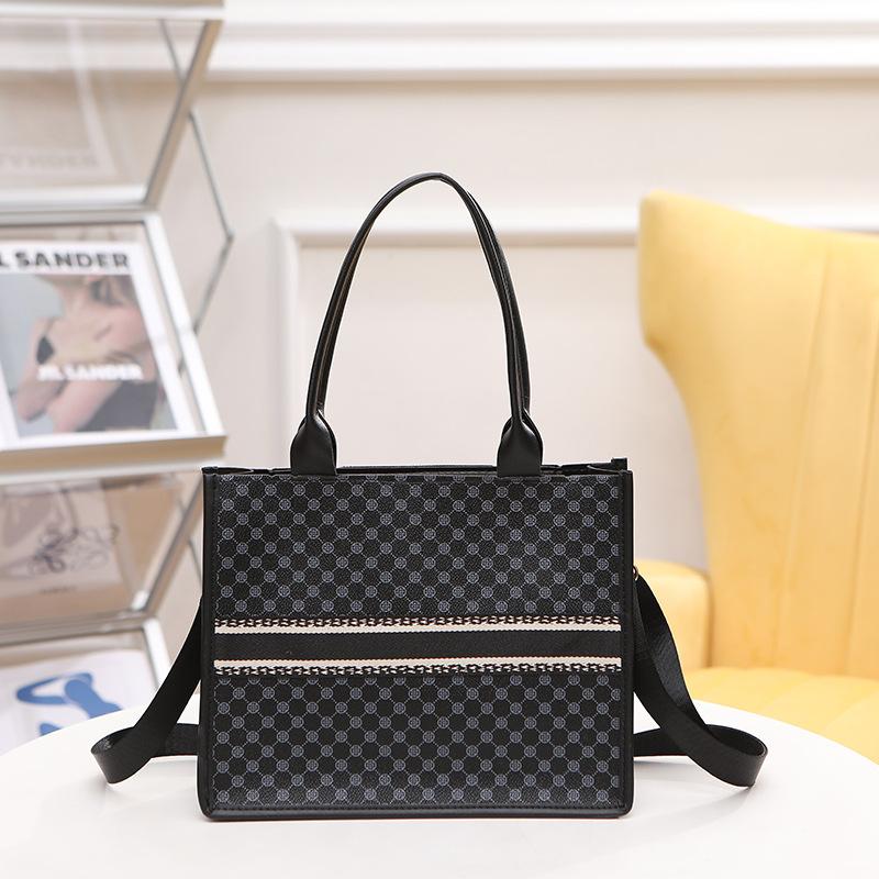 

Creative handbag printed polka dot shoulder messenger women s bag large capacity tote bag