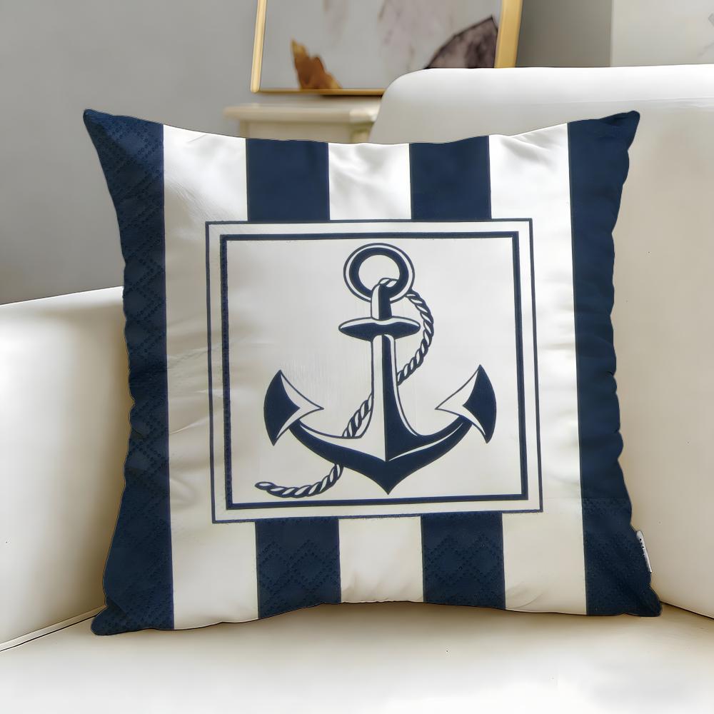 classic theme ocean sailor Cushion Cover Soft & Easy-Wash Pillow Case – Versatile for Couch, Bed, Travel and Office