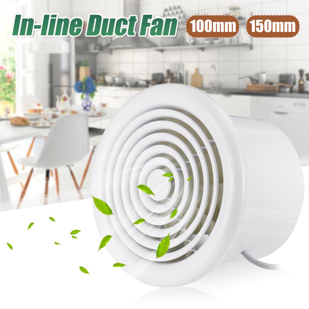 Ventilador de escape 12/18W 100/150mm En línea Soplador de aire Flujo
