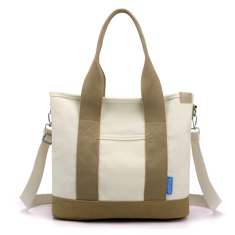 Canvas Bag Multi-pocket Cross-body Female 2024 New Mom Small Leisure Travel Small Shoulder Bag