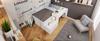 Children's Bed, Solid Wood Single Bed with Desk and Drawers, 90 x 200 cm, White, Storage Bed with Slatted Frame, for Boys & Girls (Without Mattress)