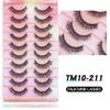 20 Pairs Faux Mink Lashes 3D Fluffy Natural Lashes Makeup False Eyelashes  Russian Strip Lashes Eyelash Extension