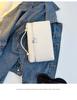 Sac Boîte à Lunch en Cuir de Vachette Pleine Fleur pour Femme, Nouveau Style 2025, Sac Blanc Porté Main/Bandoulière pour Téléphone
