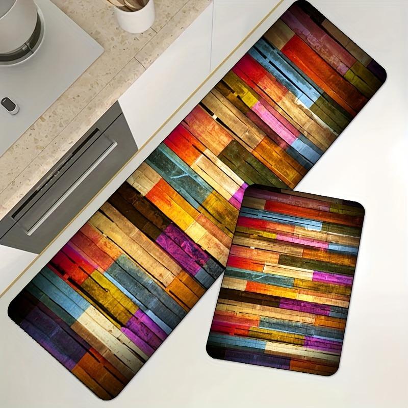1PC Beach&Wave Pattern Door Mats Kitchen Rugs Non-Slip Pop Design Living Room Rugs Bath Mat Carpet for Home Sink Laundry Decor