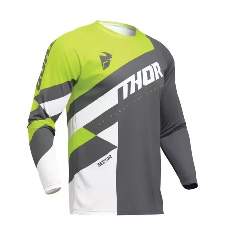 Mens Long Sleeve Cycling Jersey Mountain Bike MTB Outdoor Downhill Riding Apparel Breathable Sport Wear