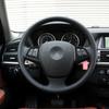 Real Carbon Fiber Car Accessories Driver Wheel Button Trim Cover Soft Sticker For BMW X5 E70 2008 2009 2010 2011 2012 2013