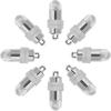 10Pcs Warm White Mini LED Bulb Wedding Party Christmas Decor Battery Operated Waterproof Balloons Light with Hanging Hooks