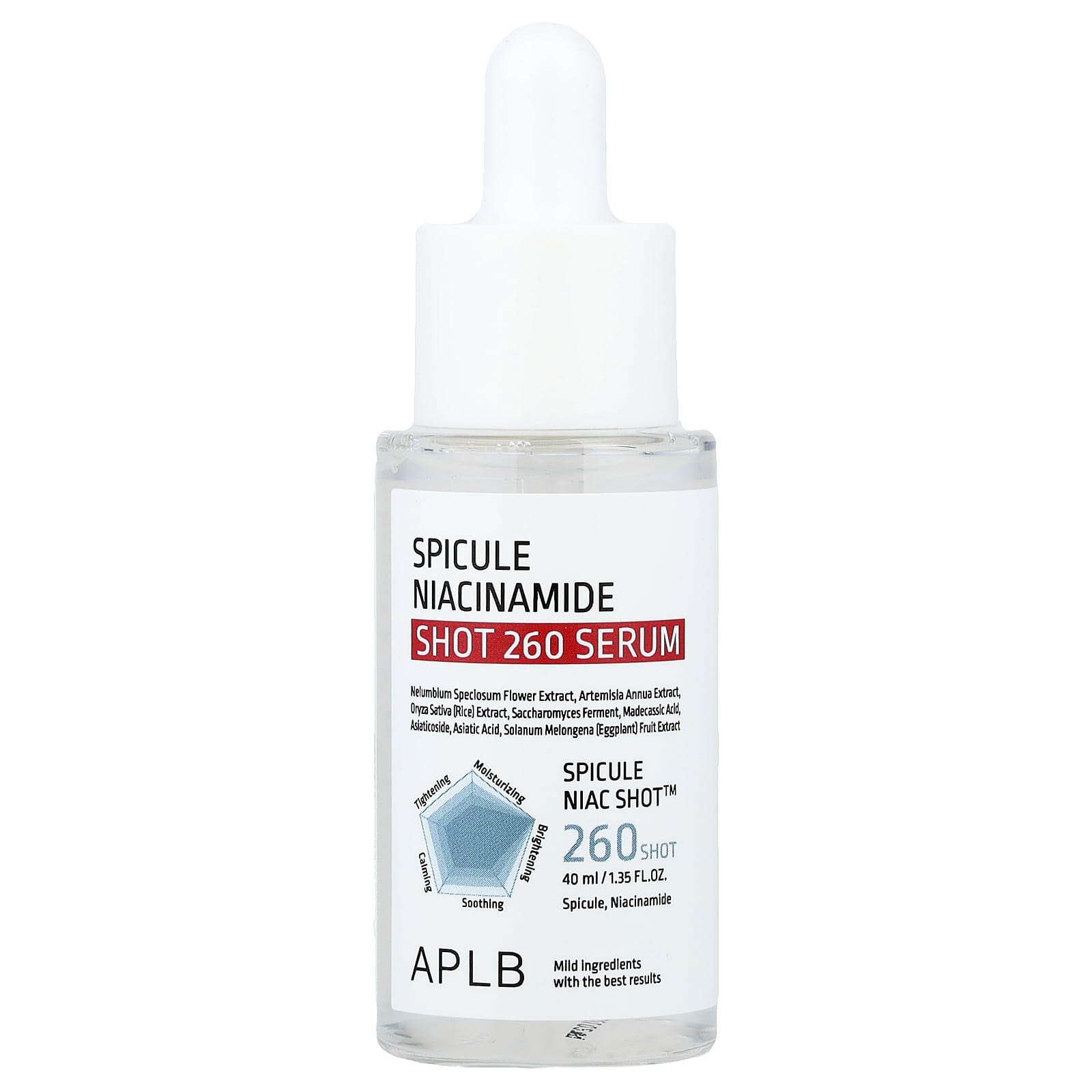 APLB Spirul Niacinamide Shot 260 Сыворотка, 40мл (1,35 жидких унций)