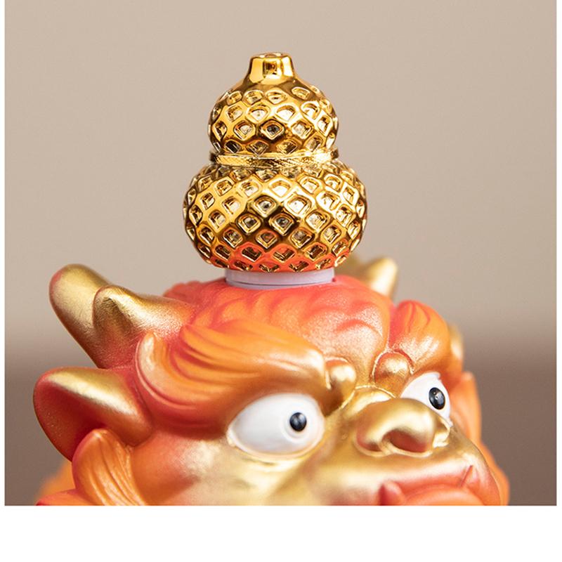 Resin painted Pixiu sculptures and figurines  Chinese mascot divine beast Home, Room, Office, Car Wealth Luck Feng Shui Decor