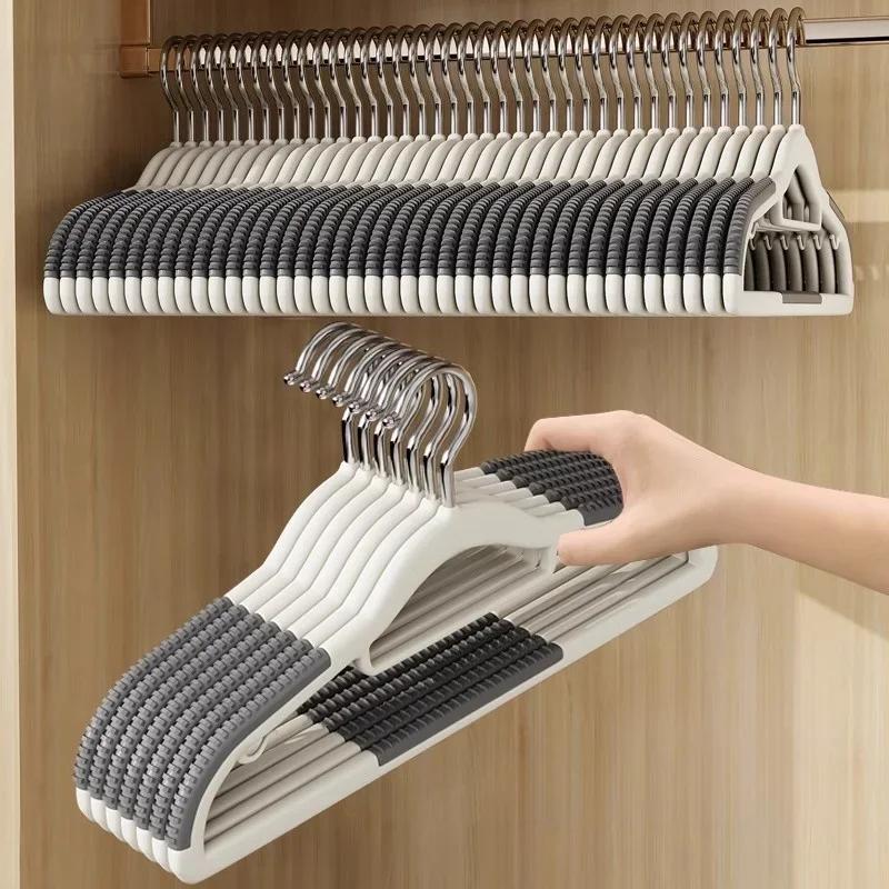 Non-Slip Clothes Hanger No Trace Clothes Hanging Wet and Dry Household Hangers Dormitory Bedroom Special Storage Clothes Hanging
