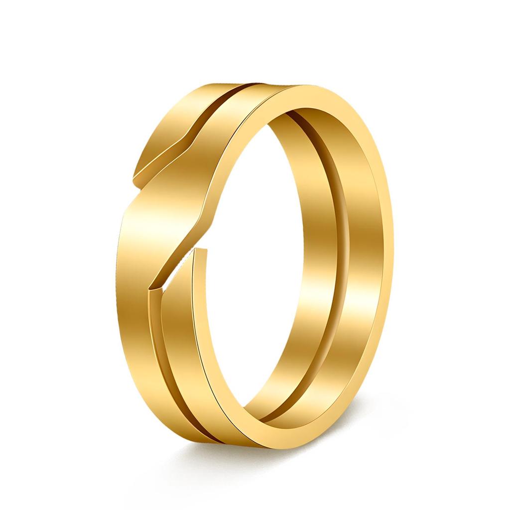 Cross New Women's 4MM Wide Plain Titanium Steel Ring in Cold Style Niche Jewelry